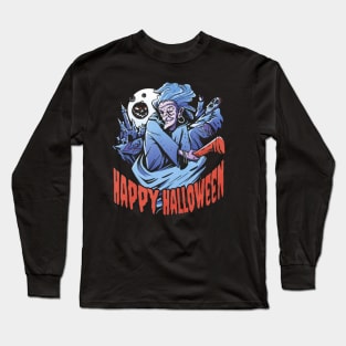 Scary Halloween Witch Long Sleeve T-Shirt